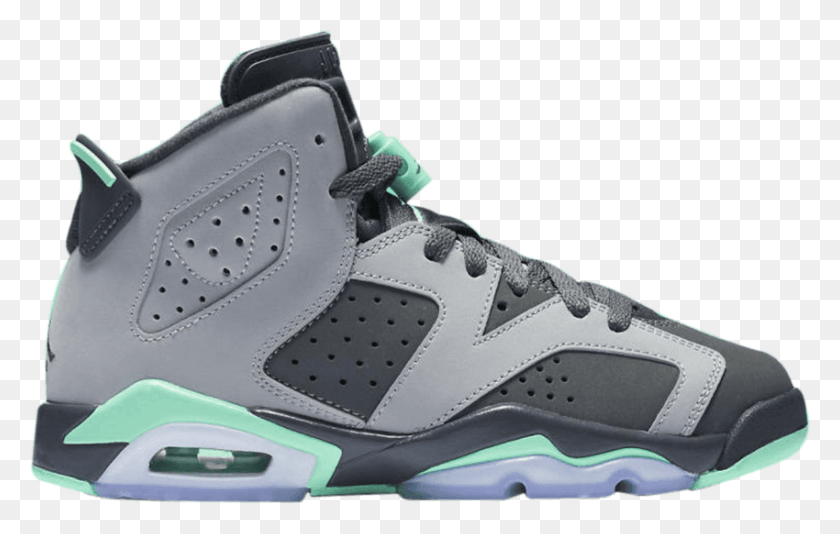 850x517 Air Jordan 6 Gs 39Green Glow39 Zapato, Calzado, Ropa, Vestimenta Hd Png