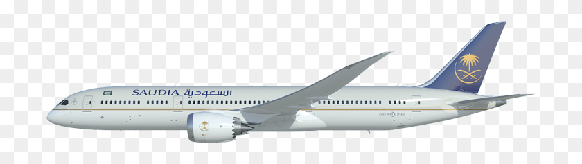 707x177 Descargar Png / Avión De Arabia Saudita Png