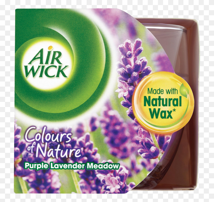 735x733 Air Wick Colours Of Nature Purple Lavender Meadow Candle Air Wick, Poster, Advertisement, Paper HD PNG Download