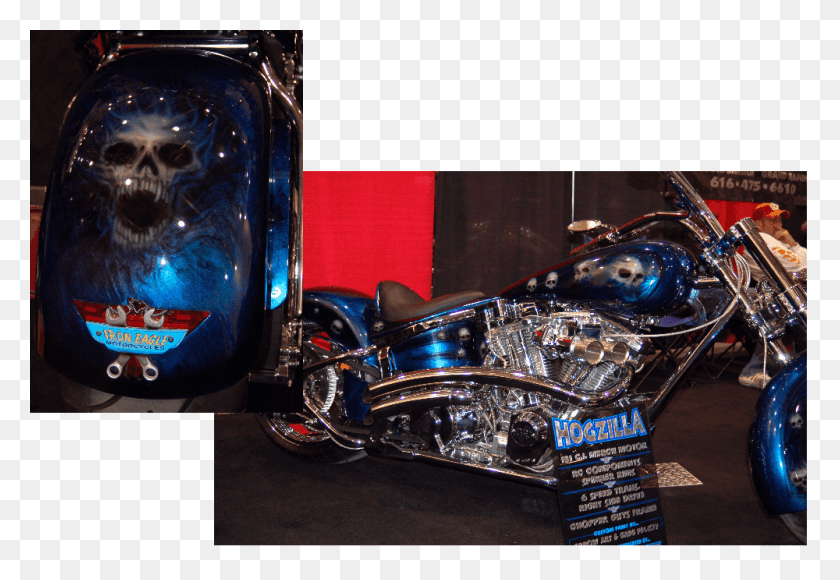 1000x667 Airbrush Scull 36 Machine, Wheel, Motorcycle, Vehicle HD PNG Download