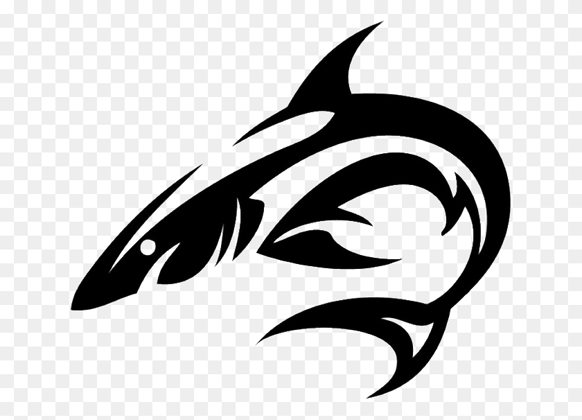 635x546 Airbrush Tattoo Tribal Shark Tattoos Tribal Animals Shark Tattoo, Stencil, Animal, Mammal HD PNG Download
