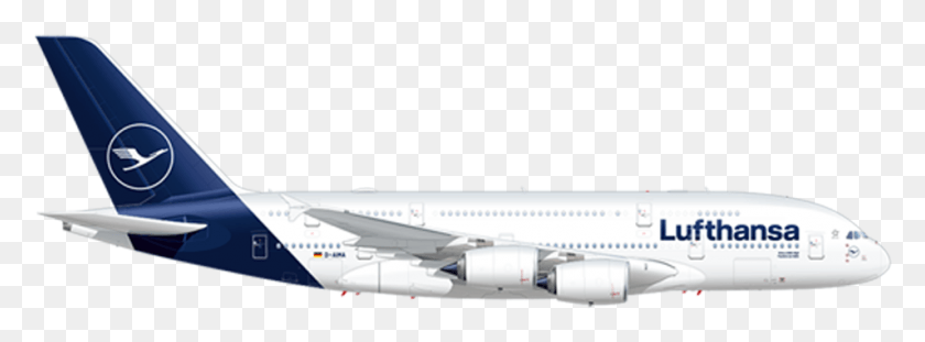 954x308 Airbus A380 800 Airbus A380 1 500 Lufthansa, Airplane, Aircraft, Vehicle HD PNG Download