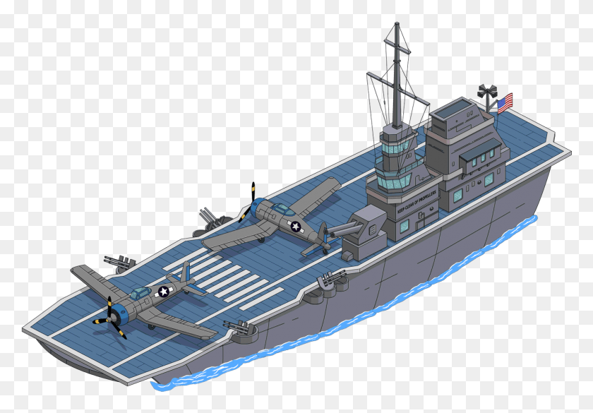 1335x899 Авианосец Симпсоны Лодка, Военный, Корабль, Транспортное Средство Hd Png Скачать