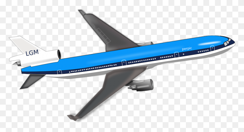 960x485 Aircraft Clipart Jumbo Jet Airplane Clip Art, Vehicle, Transportation, Airliner HD PNG Download