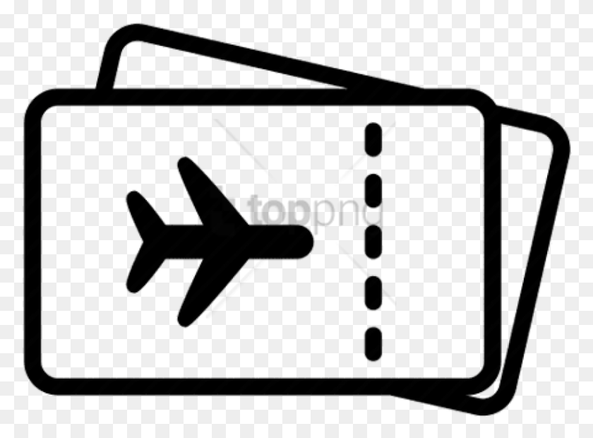 850x611 Airplane Boarding Pass Image With Transparent Background, Aircraft, Vehicle, Transportation HD PNG Download