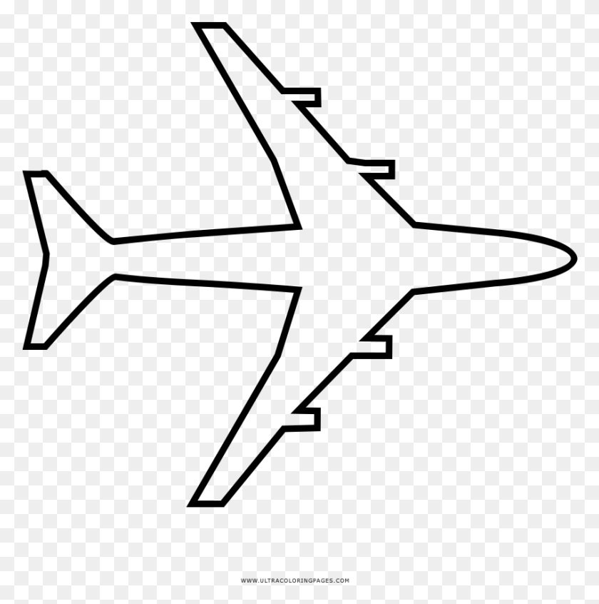 849x856 Airplane Coloring, Gray, World Of Warcraft HD PNG Download