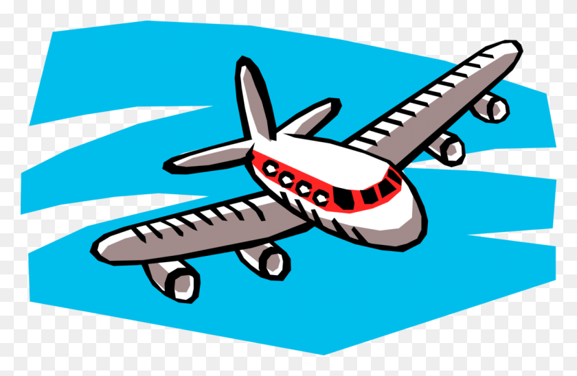 1118x700 Airplane Jet Aircraft In Flight Cartoon Of A Plane, Vehicle, Transportation, Airliner HD PNG Download