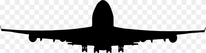 2919x750 Airplane Jet Aircraft Takeoff Sticker, Gray Transparent PNG