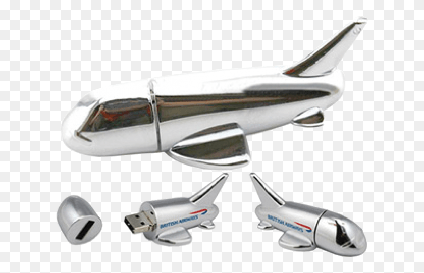 621x481 Airplane Pendrive Aeroplane Shape Metal Usb Pendrive, Aircraft, Vehicle, Transportation HD PNG Download