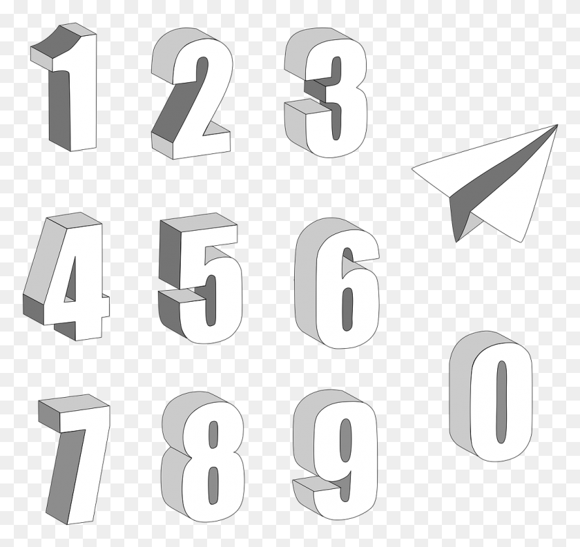 1067x1002 Airplanesymbol3d Parallel, Number, Symbol, Text HD PNG Download