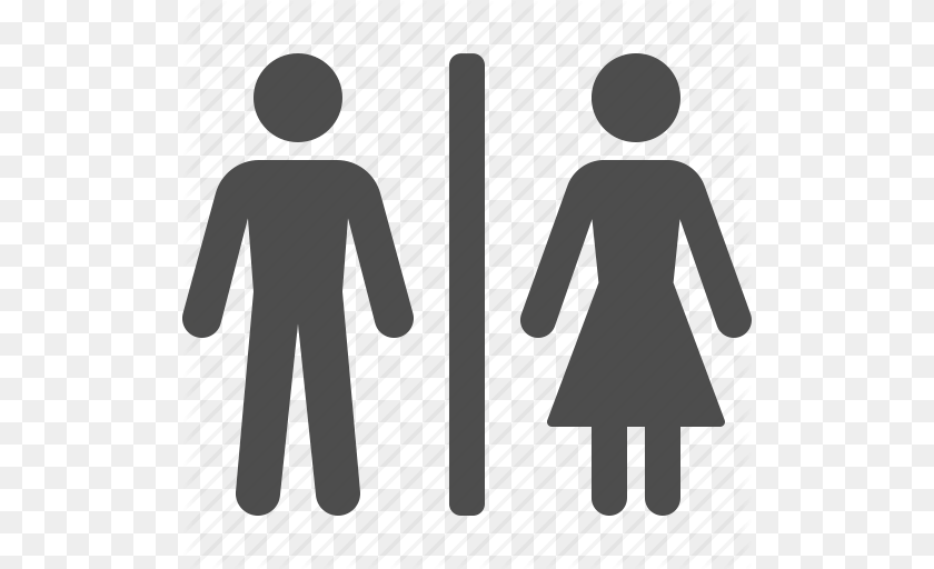 512x512 Airport Bathroom Man Restroom Toilet Wc Woman Icon, Clothing, Coat, Sign, Symbol Sticker PNG