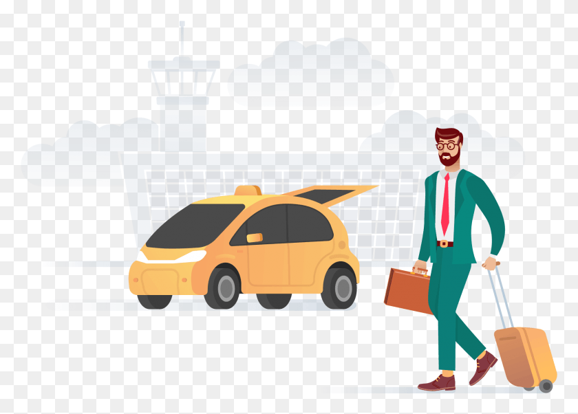 1793x1247 Airport Transport Taxi City Car, Person, Human, Vehicle HD PNG Download