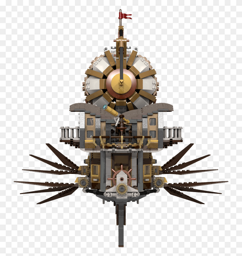 747x829 Airship1 I2 Chandelier, Steamer HD PNG Download