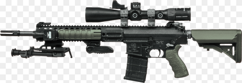 2876x994 Airsoft Gbb M4 Sniper Sniper Rifle, Firearm, Gun, Weapon Transparent PNG