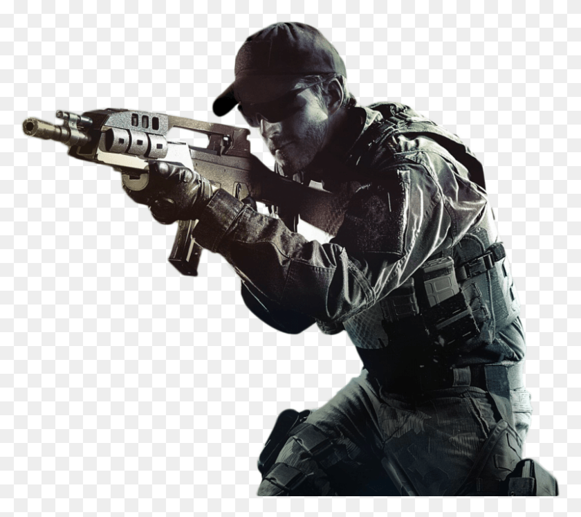 800x705 Airsoft Gun Soldier Marksman Military Call Of Duty, Persona, Humano, Arma Hd Png