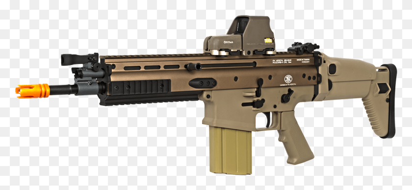 1166x492 Airsoft Gun Tan Scar, Weapon, Weaponry, Rifle HD PNG Download