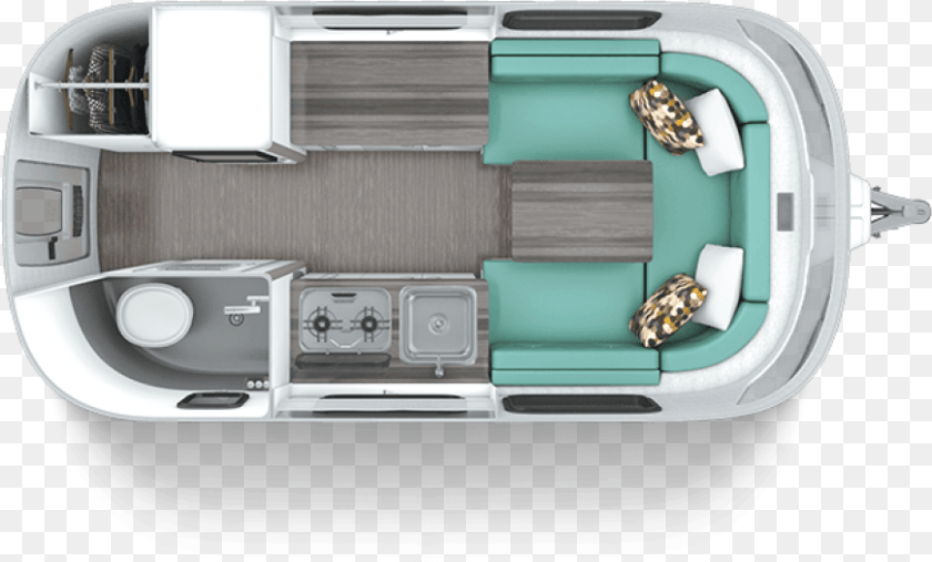 869x525 Airstream Nest Floor Plan, Transportation, Tub, Vehicle, Yacht PNG