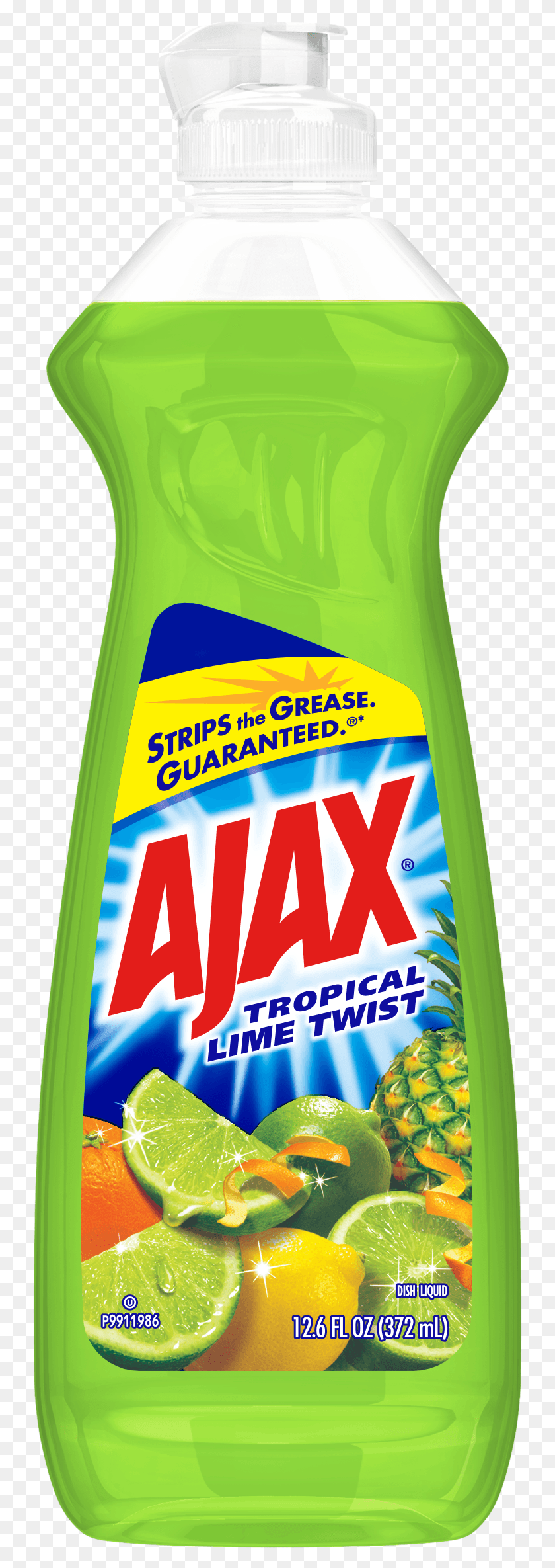 741x2311 Ajax Dishwashing Liquid Dish Soap Tropical Lime Twist Plastic Bottle, Shampoo, Cosmetics, Sunscreen HD PNG Download