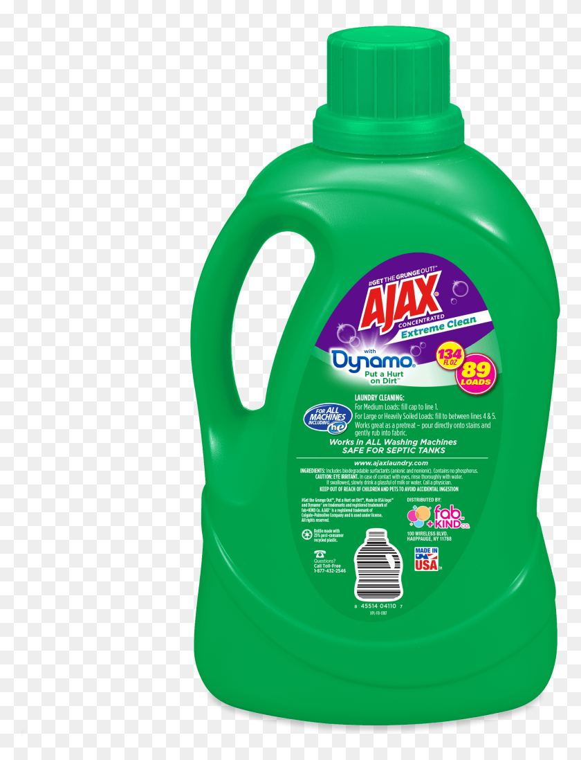 1827x2432 Lavandería Ajax Extreme Clean Detergente Líquido Para La Ropa Botella De Plástico, Etiqueta, Texto, Champú Hd Png