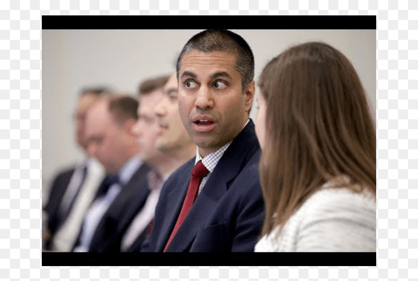 673x505 Ajit Pai Reconfirmed As Fcc Head Ajit Pai, Tie, Person, Suit HD PNG Download