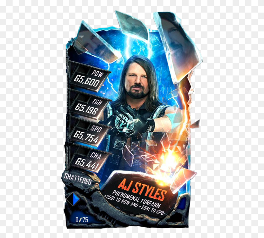 456x697 Descargar Png Ajstyles S5 24 Shattered Wwe Supercard Shattered Alexa Bliss, Poster, Publicidad, Flyer Hd Png