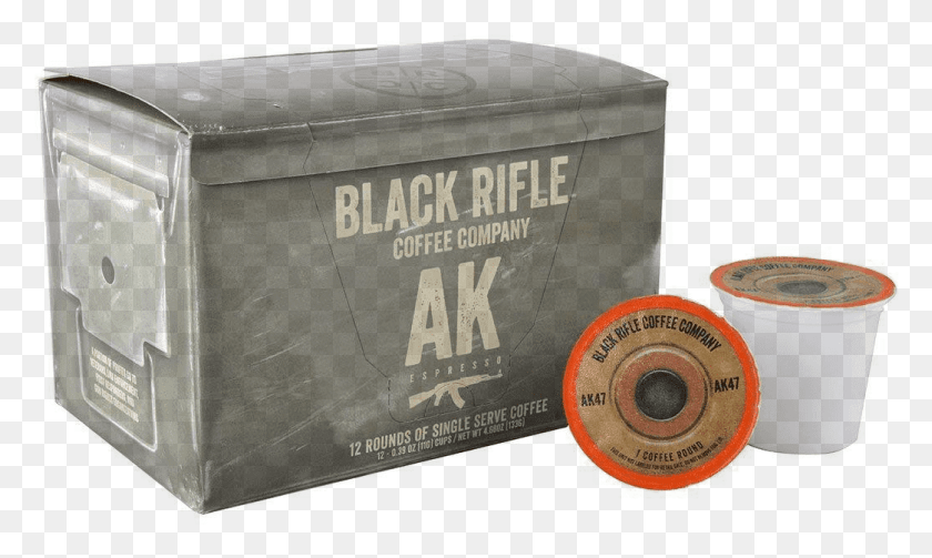 1043x593 Ak 47 Espresso Blend Coffee Rounds Black Rifle Coffee Keurig, Text, Box, Plant HD PNG Download