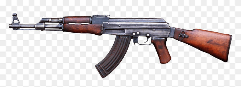 2249x705 Ак 47 Тип Ii Ак, Пистолет, Оружие, Вооружение Hd Png Скачать