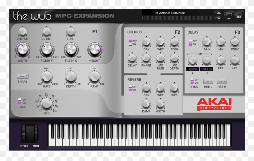877x532 Akai Mpc Expansion The Wub V1 Akai The Wub, Electronics, Keyboard, Cooktop HD PNG Download