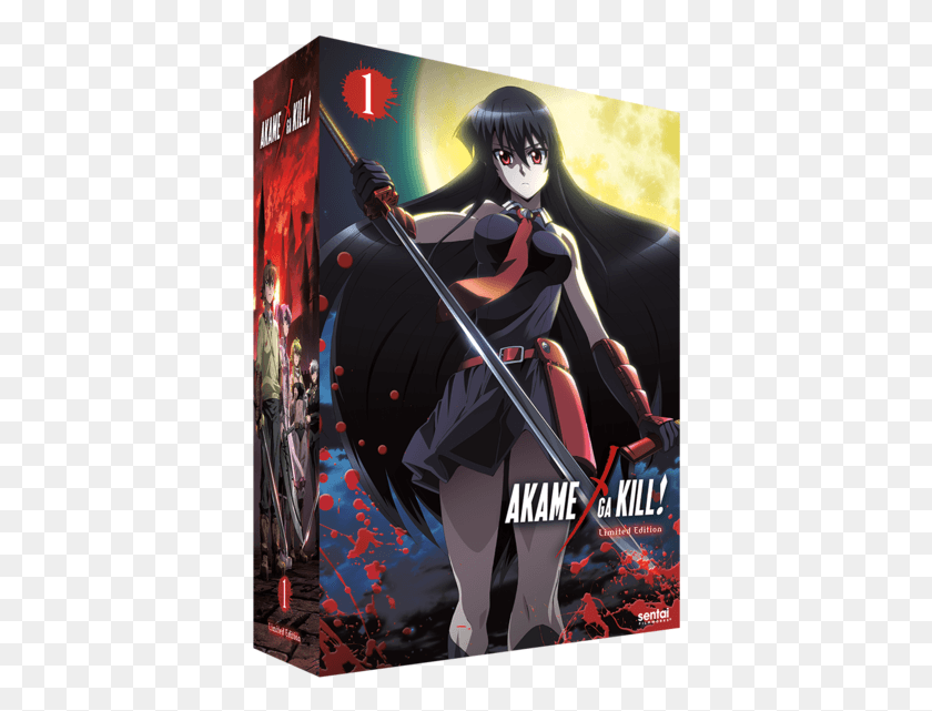 386x581 Akame Ga Kill Collection 1 Premium Box Set Female Anime Character With Sword, Batman, Person, Human HD PNG Download