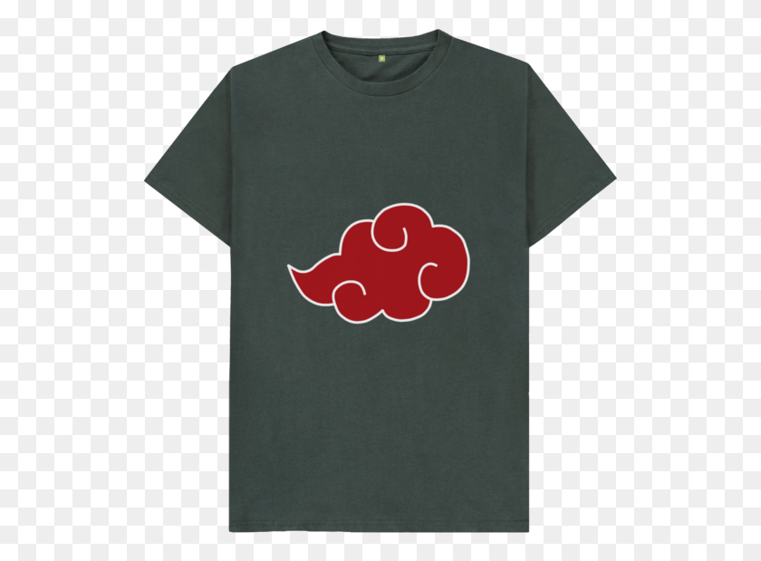 525x559 Akatsuki Red Cloud Active Shirt, Clothing, Apparel, T-shirt HD PNG Download