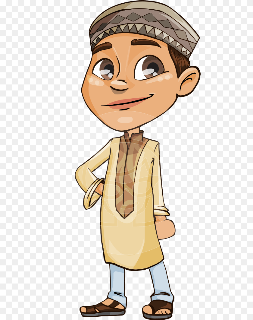 Akeem The Wise Arabic Boy Arabic Boy Cartoon, Clothing, Coat, Baby, Book PNG