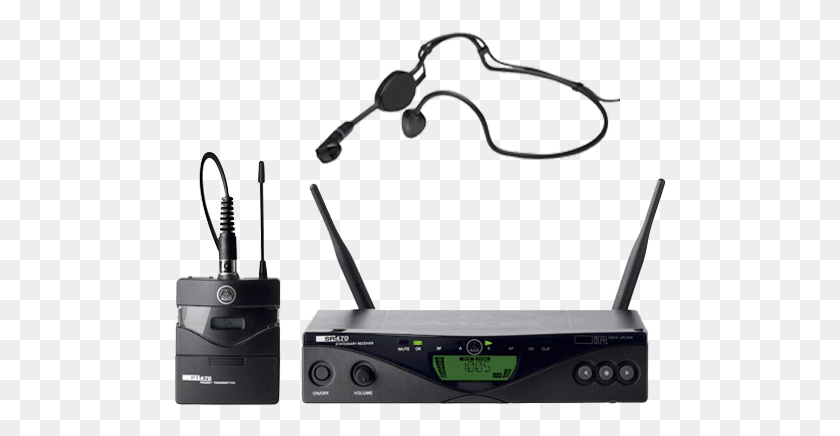 493x376 Akg Wms470 Headset Sports Wireless Microphone System Akg Wms, Router, Hardware, Electronics HD PNG Download