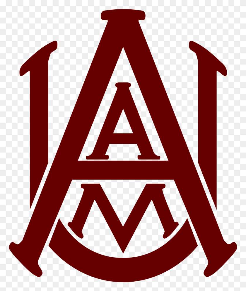 1192x1425 Descargar Png Al Ag Mech Univ Logo Alabama Aampm Logotipo, Símbolo, Marca Registrada, Triángulo Hd Png