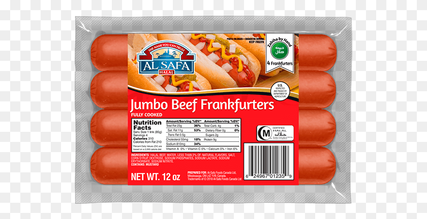 547x372 Al Safa Jumbo Beef Franks Al Safa, Label, Text, Food HD PNG Download