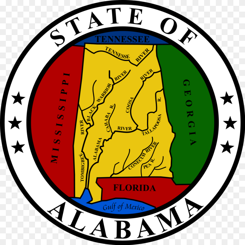 Alabama Cliparts, Emblem, Symbol, Logo, Badge Sticker PNG