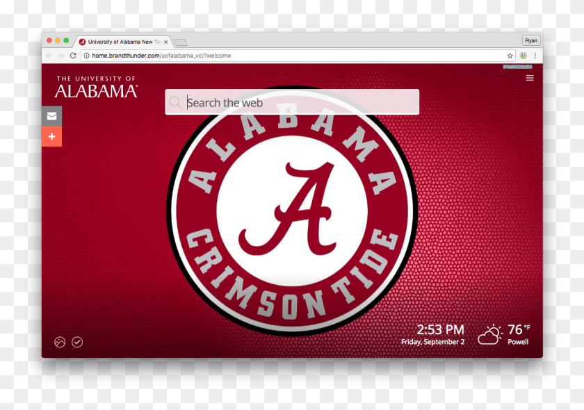 1279x870 Alabama New Tab Experience Alabama Crimson Tide, Text, Logo, Symbol HD PNG Download