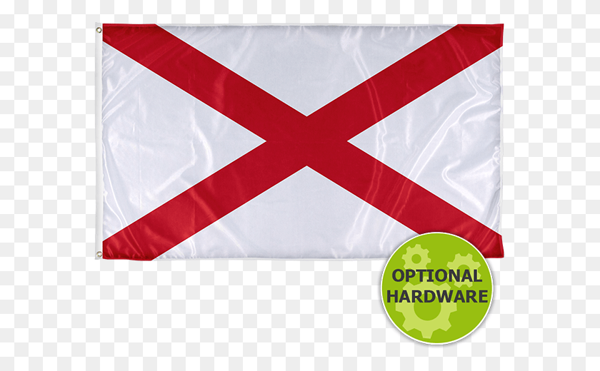 577x460 Alabama State Flag, Symbol, Text, Napkin HD PNG Download