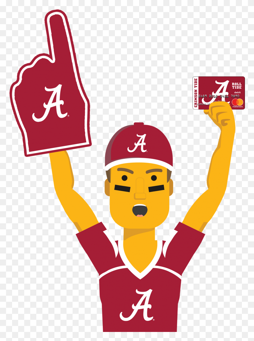 1336x1833 Alabama Ultimate Fan Holding The Alabama Crimson Tide Alabama Crimson Tide, Person, Human, People HD PNG Download