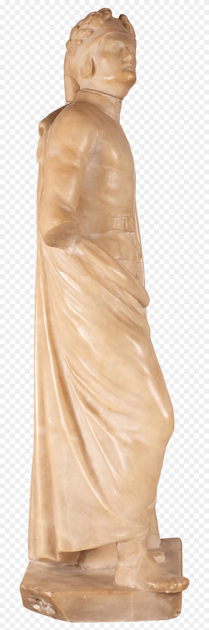 686x2468 Alabaster Model Of Classical Roman Figure In Cloak Bronze Sculpture, Clothing, Apparel, Evening Dress HD PNG Download