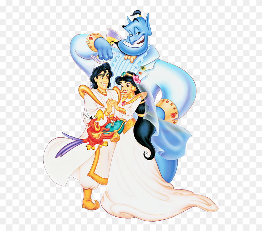 565x681 Descargar Png Aladdin Jasmine E Gnio Aladdin Y El Rey De Los Ladrones Fanpop, Actividades De Ocio, Persona, Humano Hd Png