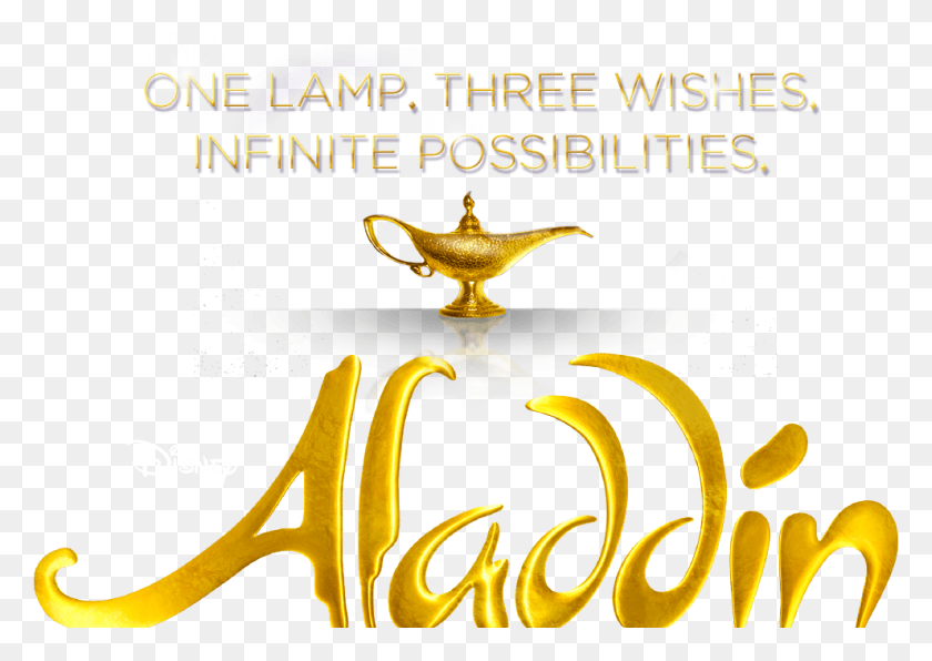 991x682 Descargar Png Aladdin Broadway Tour Primavera 2017 Una Lámpara Aladdin Broadway Musical Logo, Cartel, Publicidad, Texto Hd Png