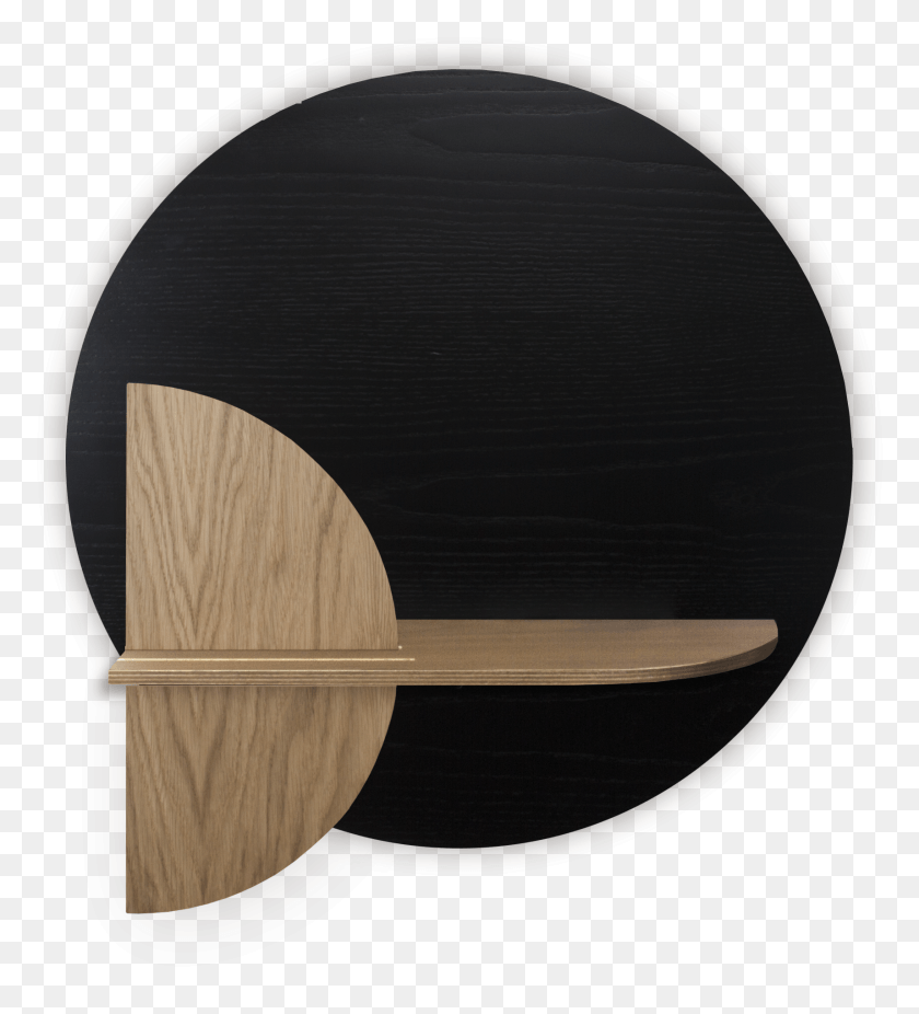 1715x1906 Alba M Round Modular Wall Shelf With Hidden Storage Shelf, Wood, Plywood, Chair HD PNG Download