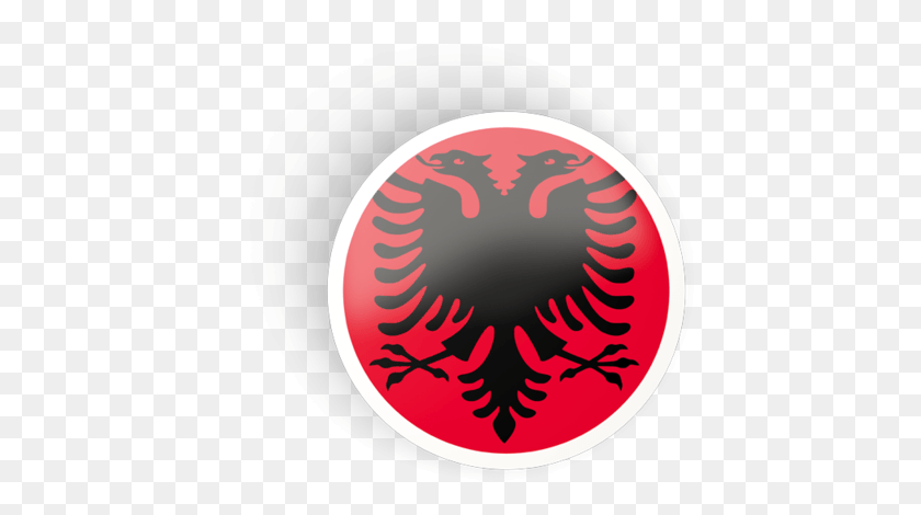 432x410 Albania Flag Vector Art Icon Albanian Flag, Logo, Symbol, Trademark HD PNG Download