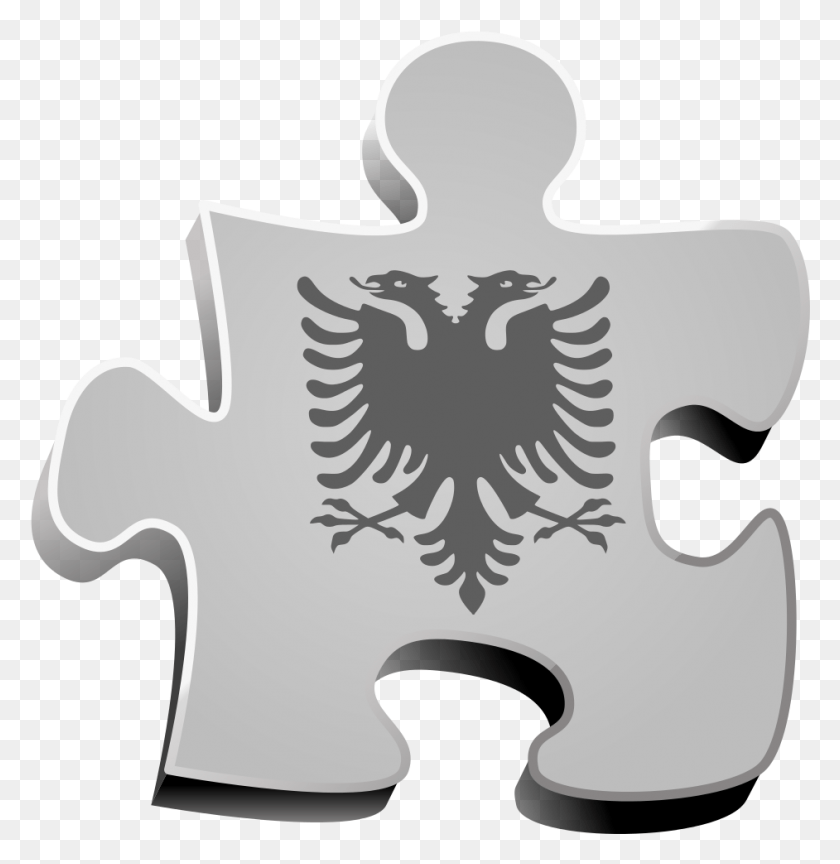 942x971 Albania Puzzle Icon Albanian Flag, Antelope, Wildlife, Mammal HD PNG Download