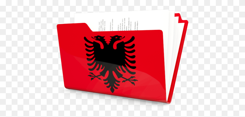 455x342 Albanian Flag, Label, Text, Logo HD PNG Download
