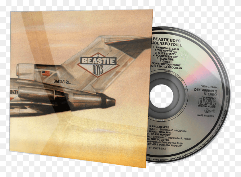 938x670 Descargar Png Álbum 3D Cara Beastie Boys Con Licencia Para Enfermos Gif, Disco, Dvd, Avión Hd Png