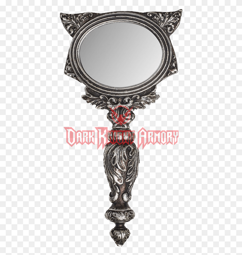427x827 Alchemy Gothic Cat Hand Mirror Review Alchemy Gothic Cat Hand Mirror, Cross, Symbol, Glass HD PNG Download