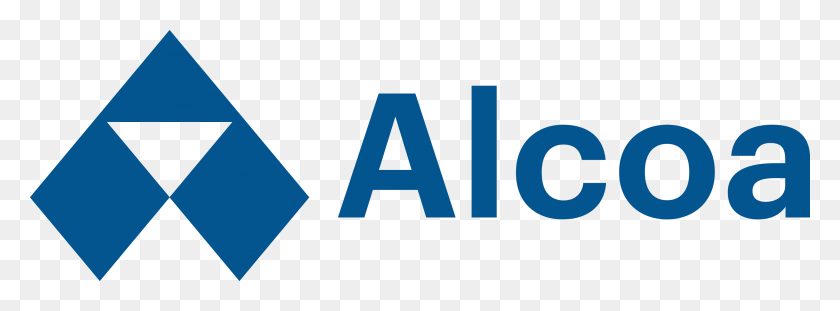 3023x974 Descargar Png Alcoa Logo Horizontal Azul Alcoa Corporation, Símbolo, Marca Registrada, Word Hd Png