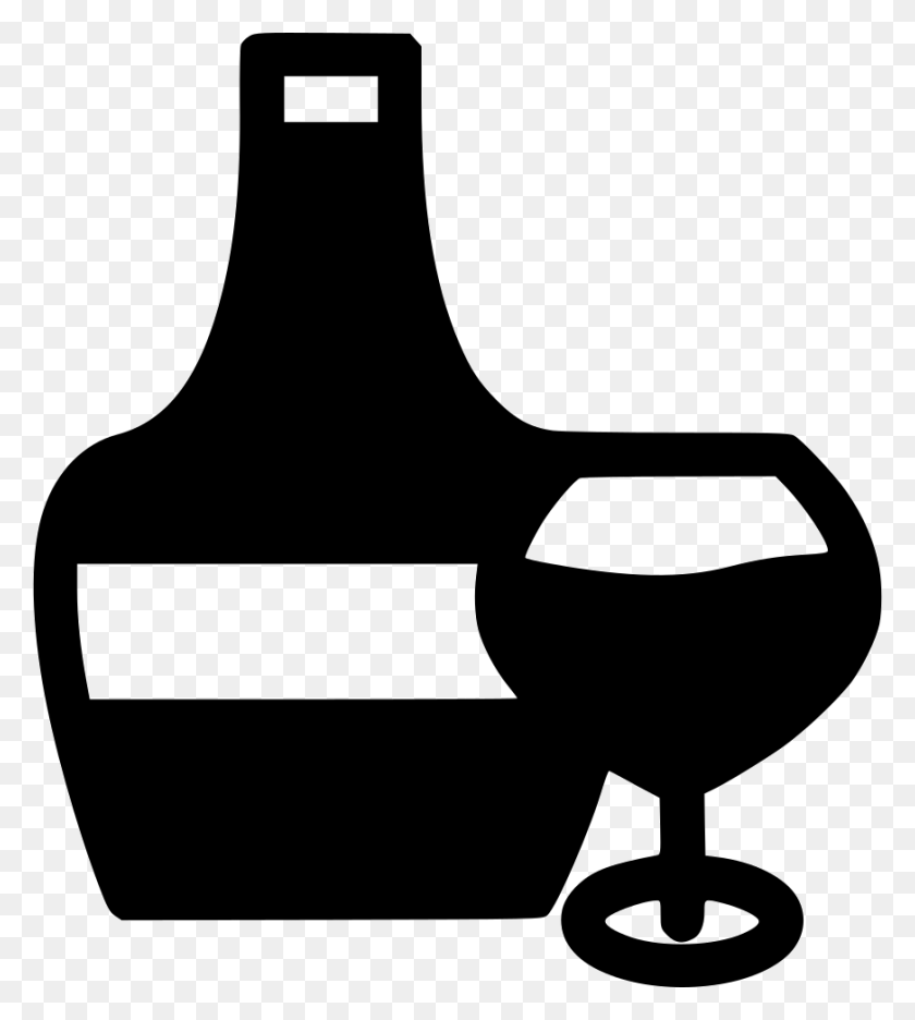 872x980 Alcohol Bottle And Glass Comments, Stencil, Shovel, Tool HD PNG Download