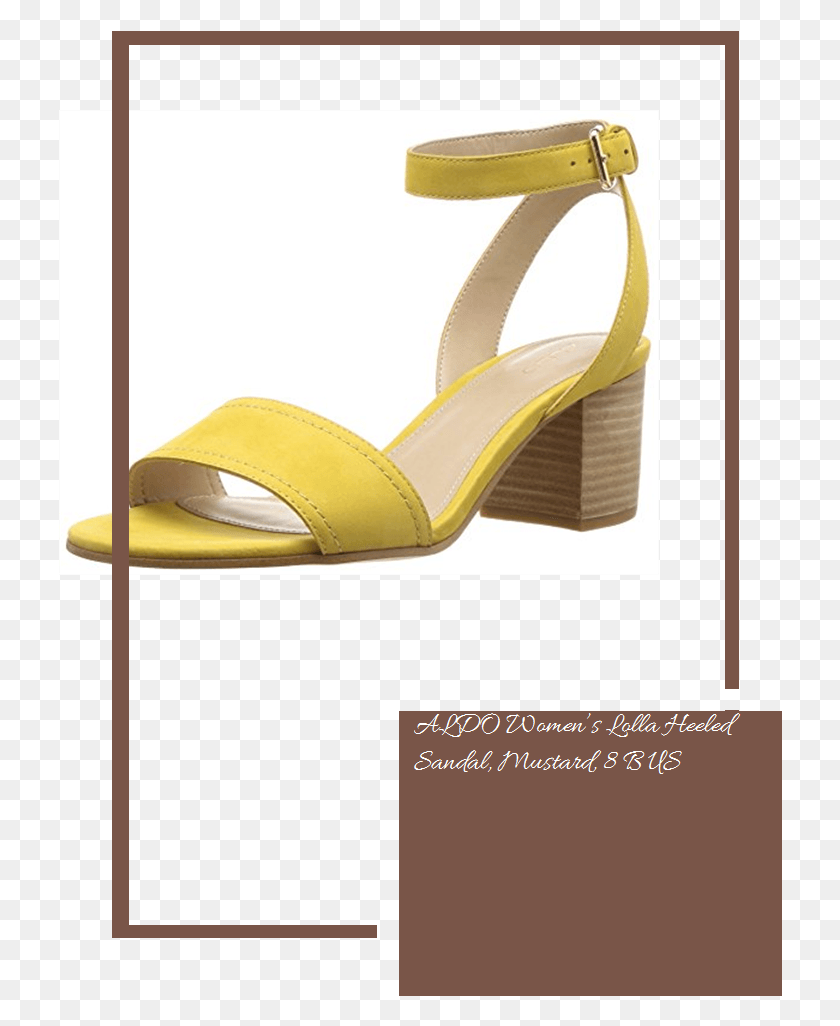 724x966 Aldo Women39s Lolla Heeled Sandal Mustard 8 B Us High Heels, Clothing, Apparel, Footwear HD PNG Download